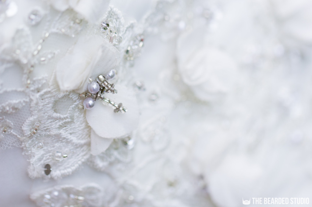 Wedding Dress Bead Detail