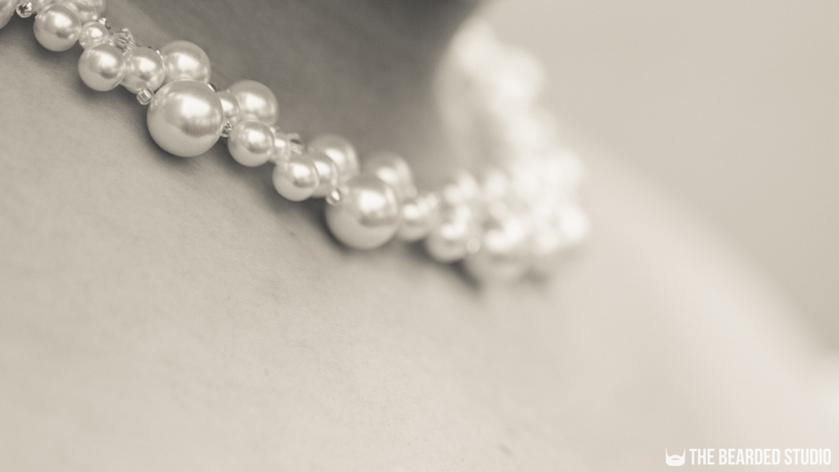 Bride Necklace Detail Beads