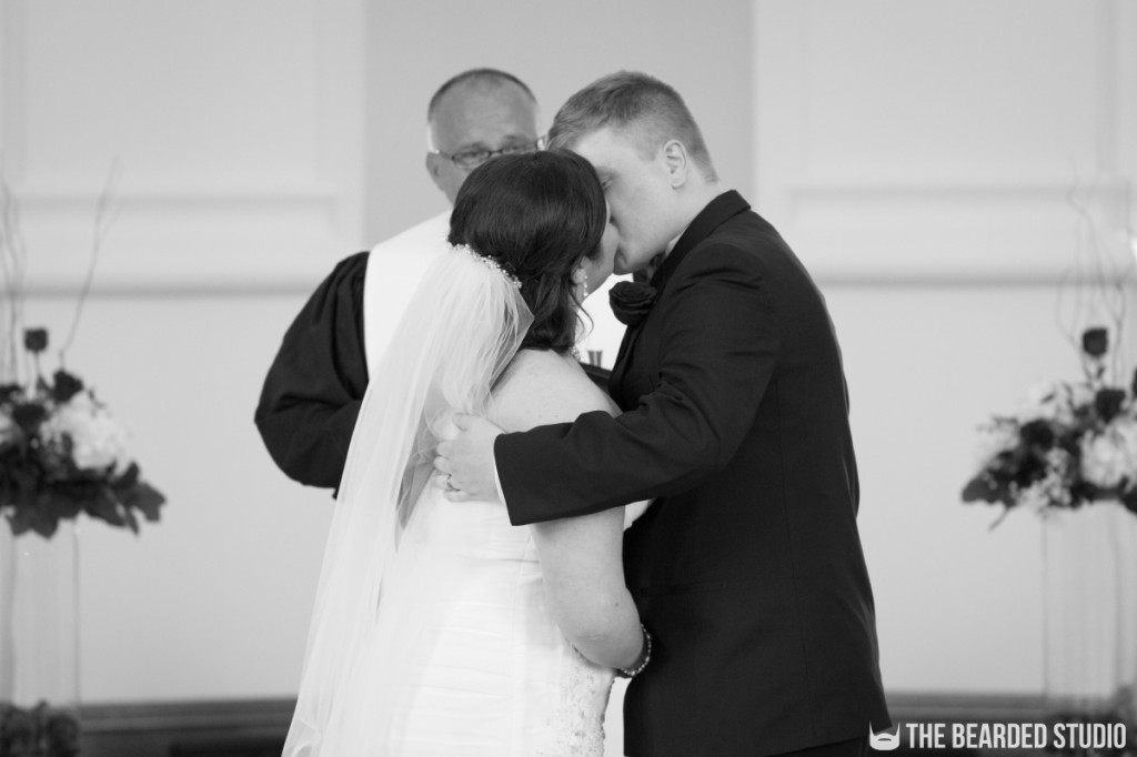 Bride And Groom First Kiss