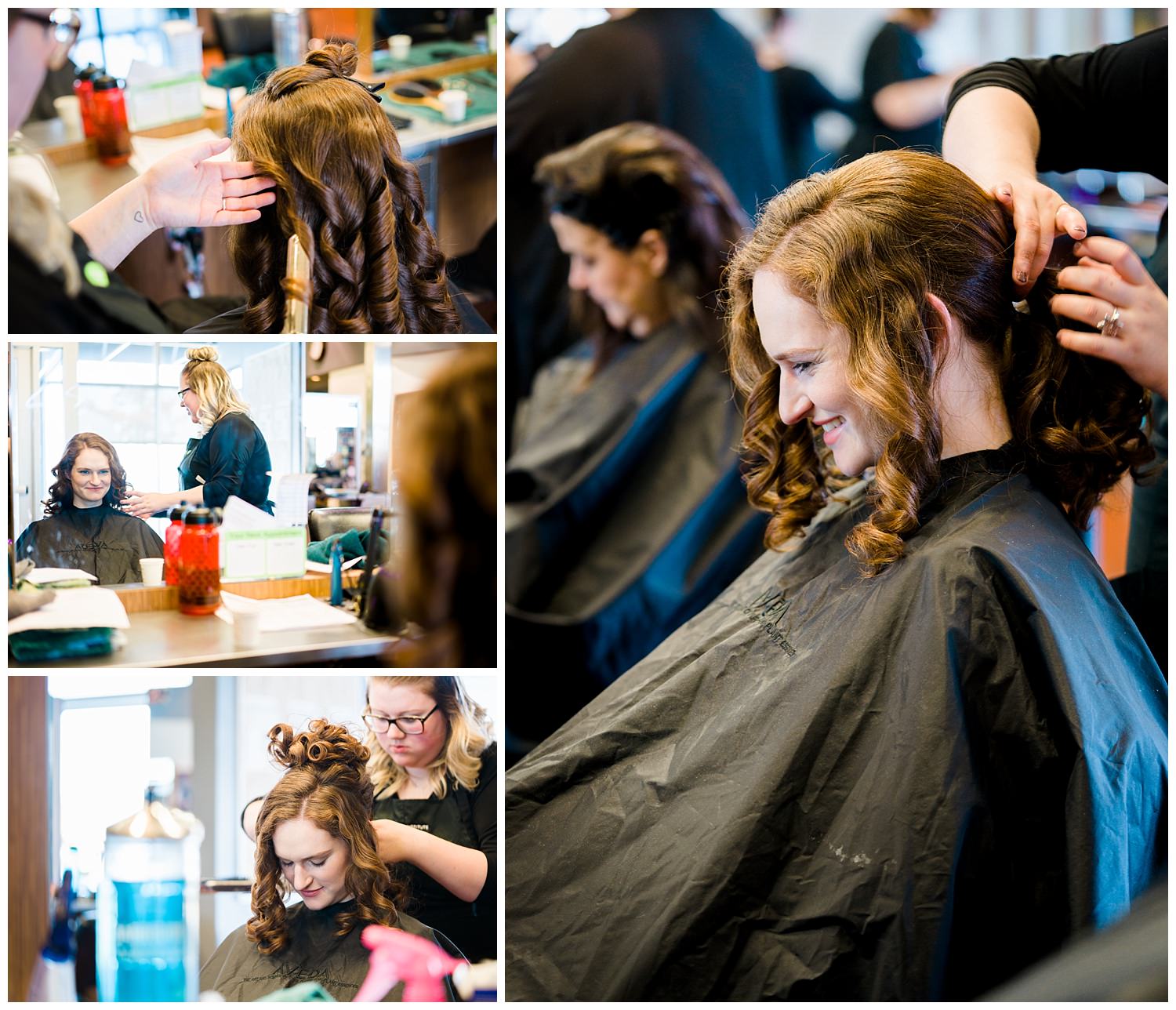 bride hair des moines iowa wedding