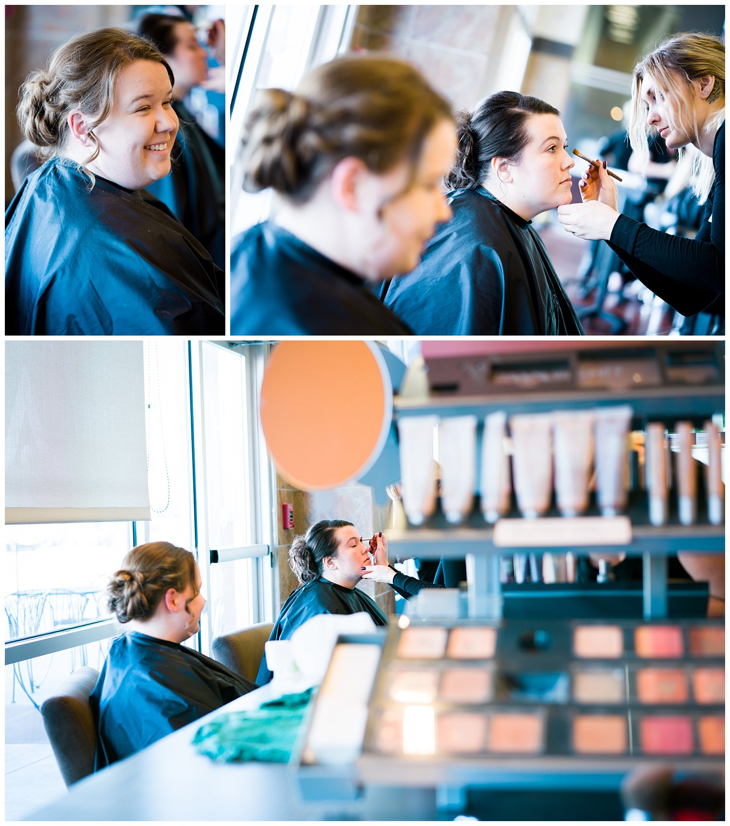 hair and makeup des moines wedding