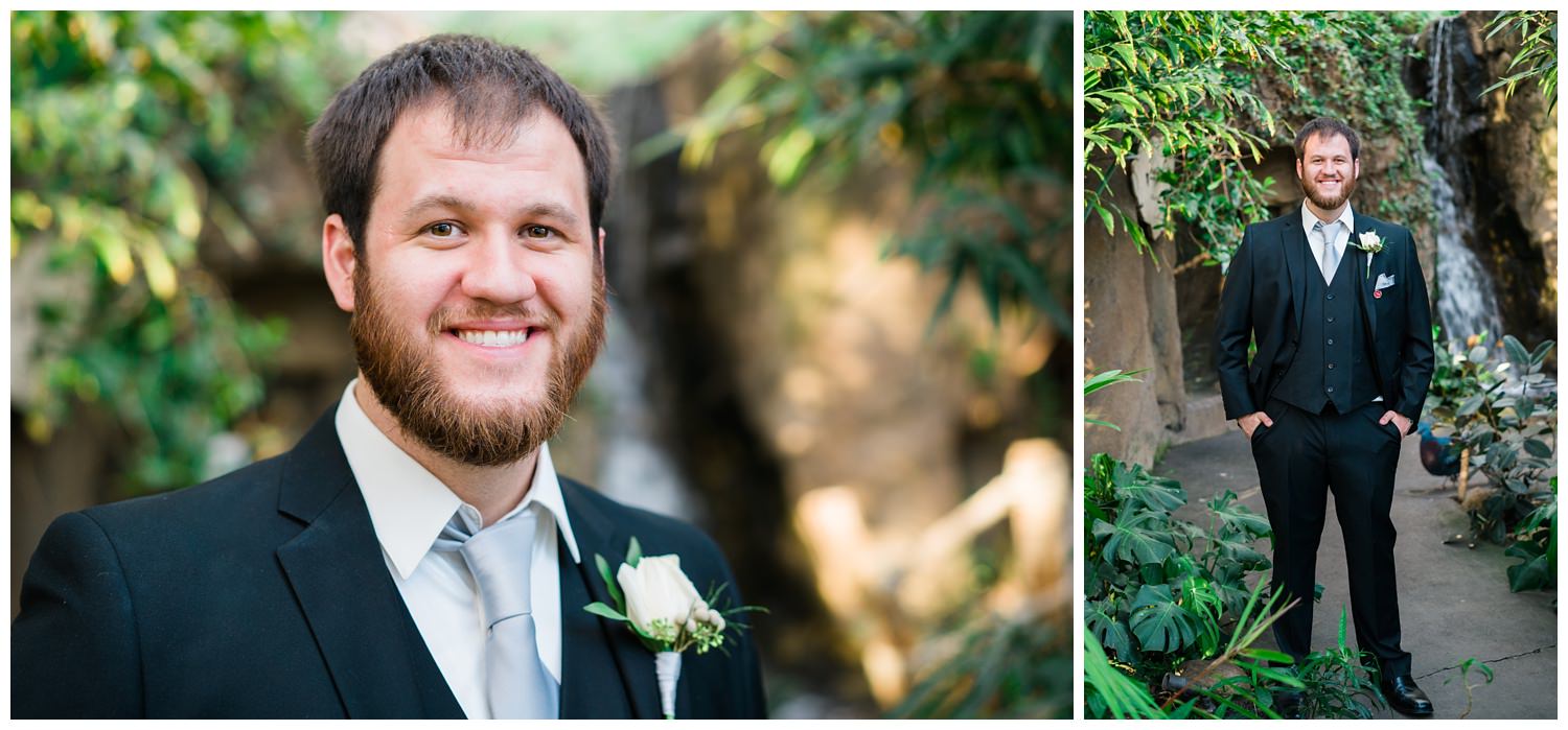 wedding groom portrait blank park zoo