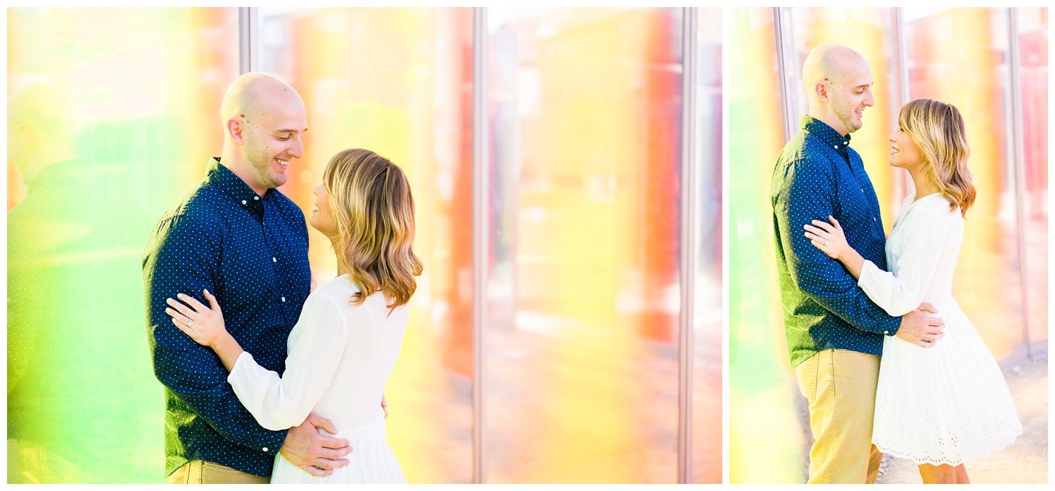 papa johns sclupture park engagement photography