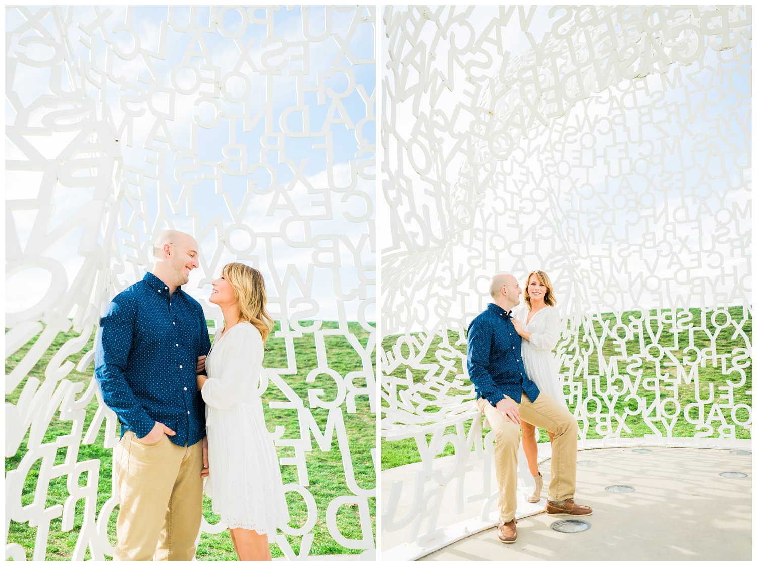 papa johns sclupture park engagement photography