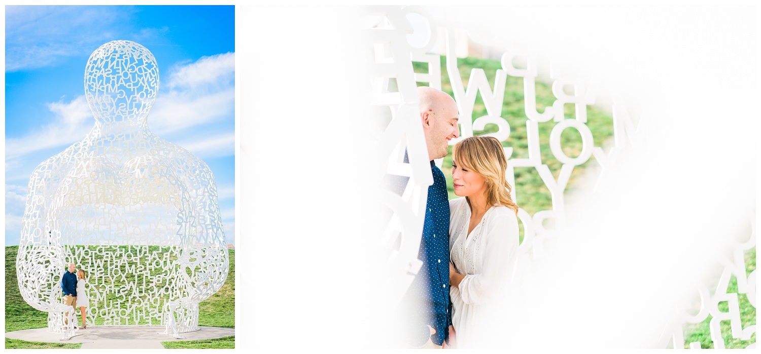 papa johns sclupture park engagement photography