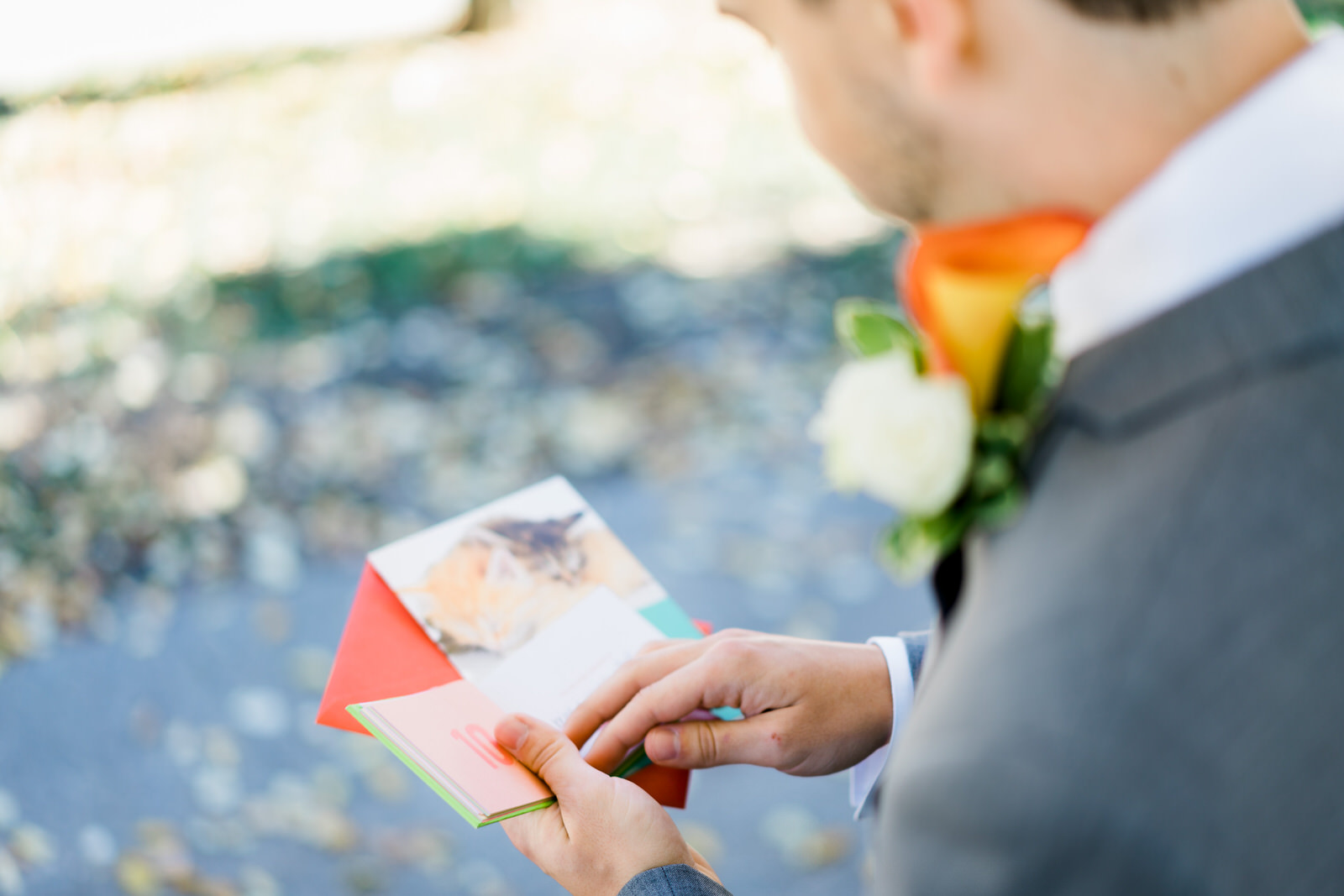 Des Moines Wedding Photographer Bride and Groom Letters